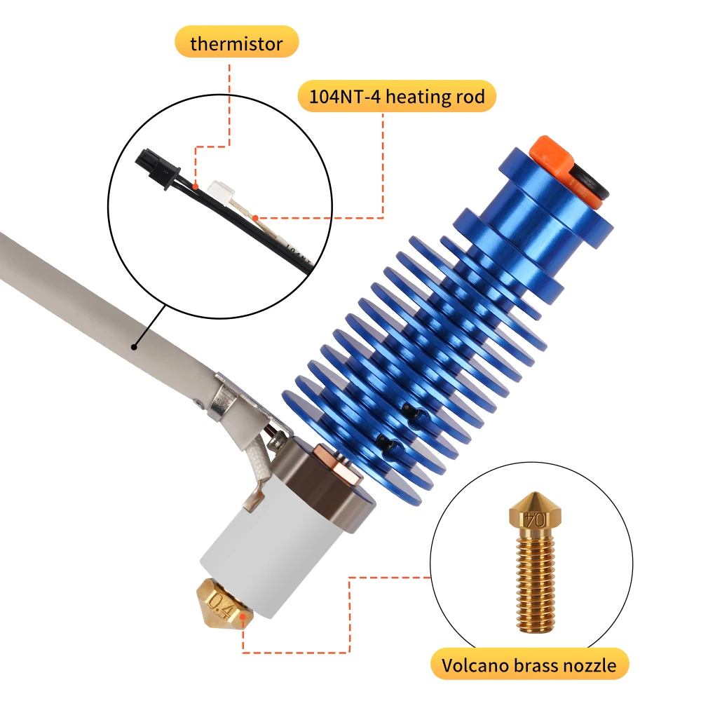 Corexy 3D Printer Kit - Kit de Hotend Volcano 24V 60W